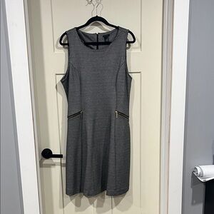 Ann Taylor Gray Textured Mini Dress